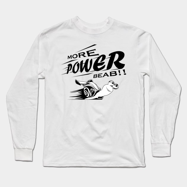 turbo snail speed more power babe Long Sleeve T-Shirt by ASAKDESIGNS